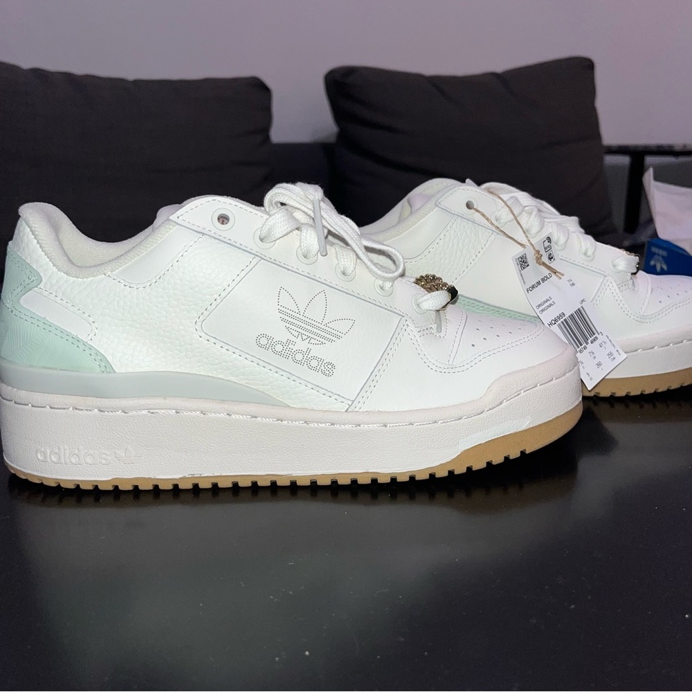 NWT Adidas Forum Bold With Green Details